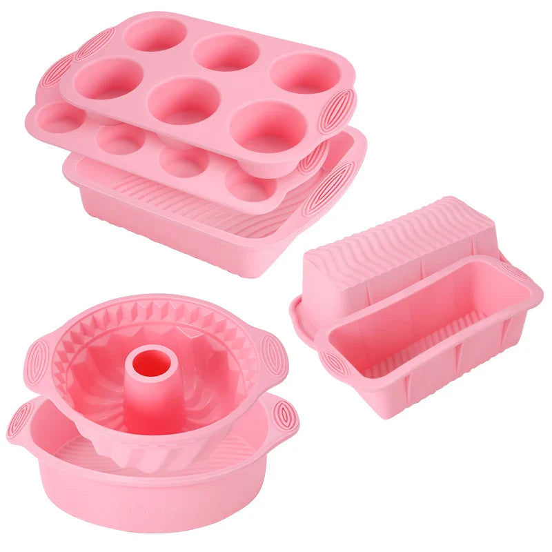 Antihaft-Silikon-Backform Kuchen Muffin Brot Backformen Zubehör | Karnz