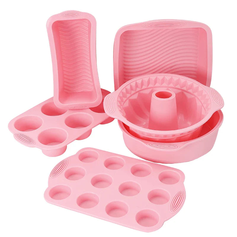 Antihaft-Silikon-Backform Kuchen Muffin Brot Backformen Zubehör | Karnz