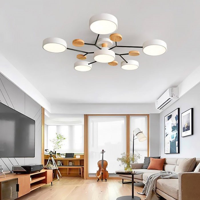 Verzweigte LED-Deckenlampe - NordicGlow | Karnz