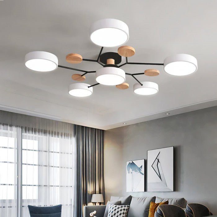 Verzweigte LED-Deckenlampe - NordicGlow | Karnz
