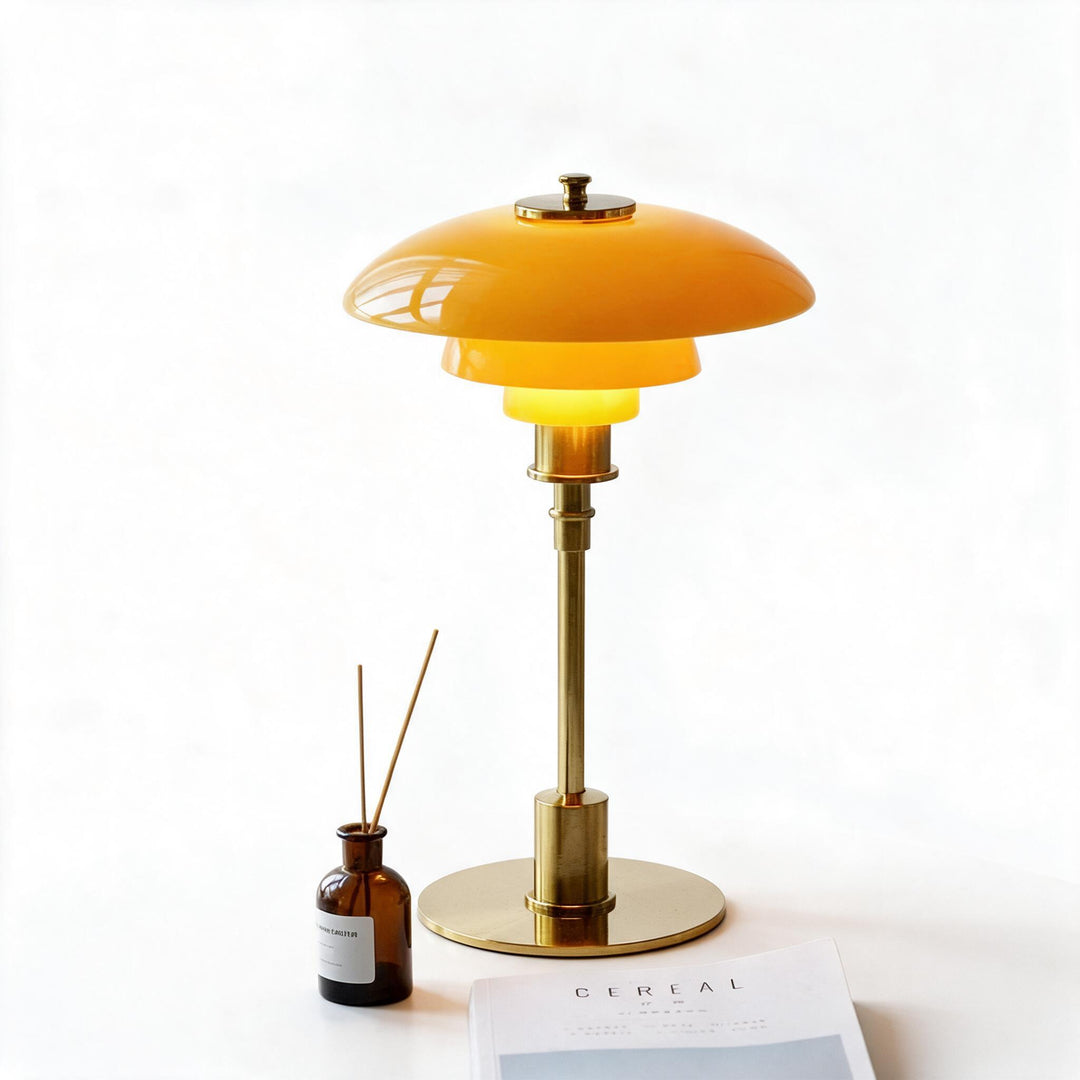 Nordische Tischlampe aus Glas – Minimalistische LED-Tischleuchte, modern und elegant, ideal für Büro- und Wohnräume | Karnz