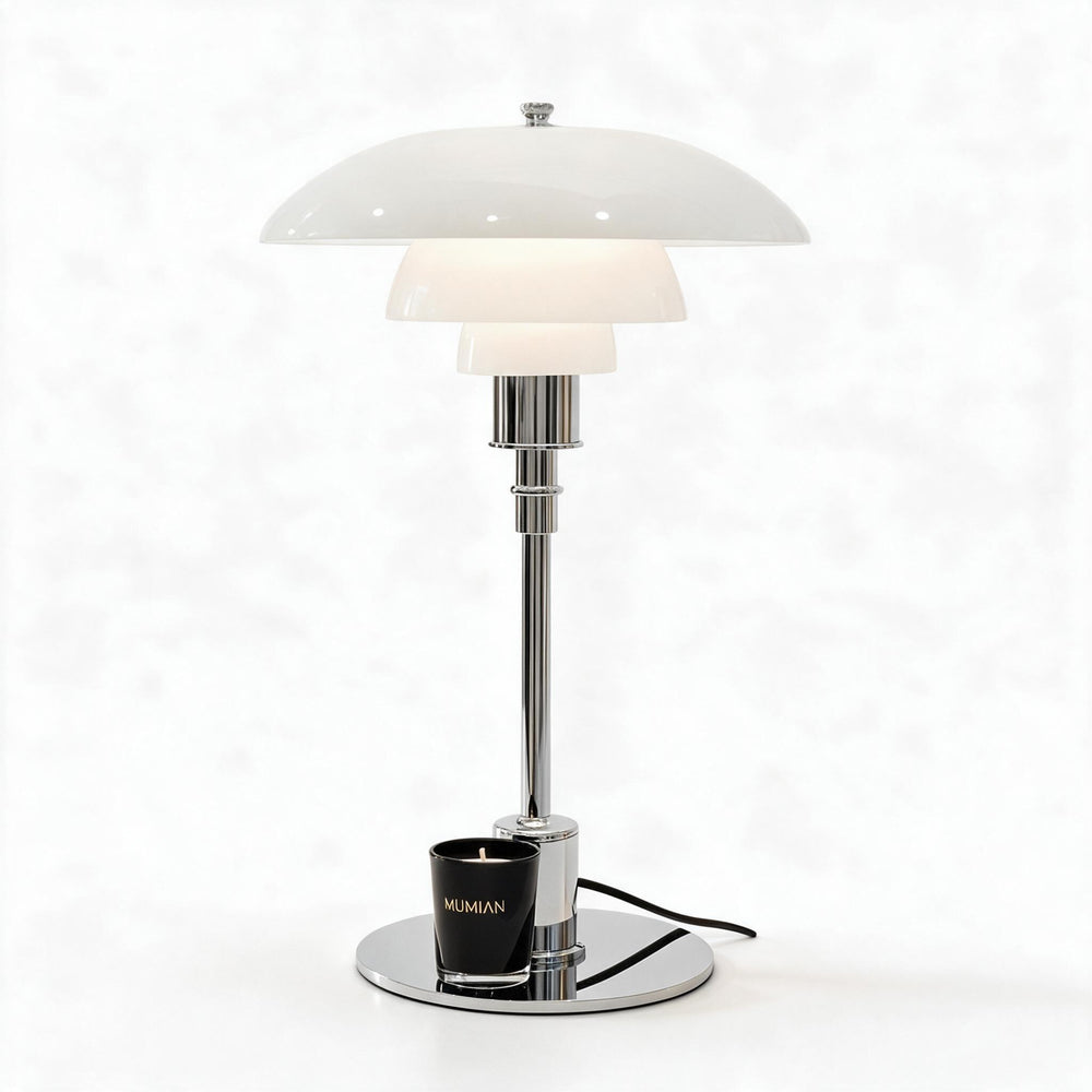 Nordische Tischlampe aus Glas – Minimalistische LED-Tischleuchte, modern und elegant, ideal für Büro- und Wohnräume | Karnz