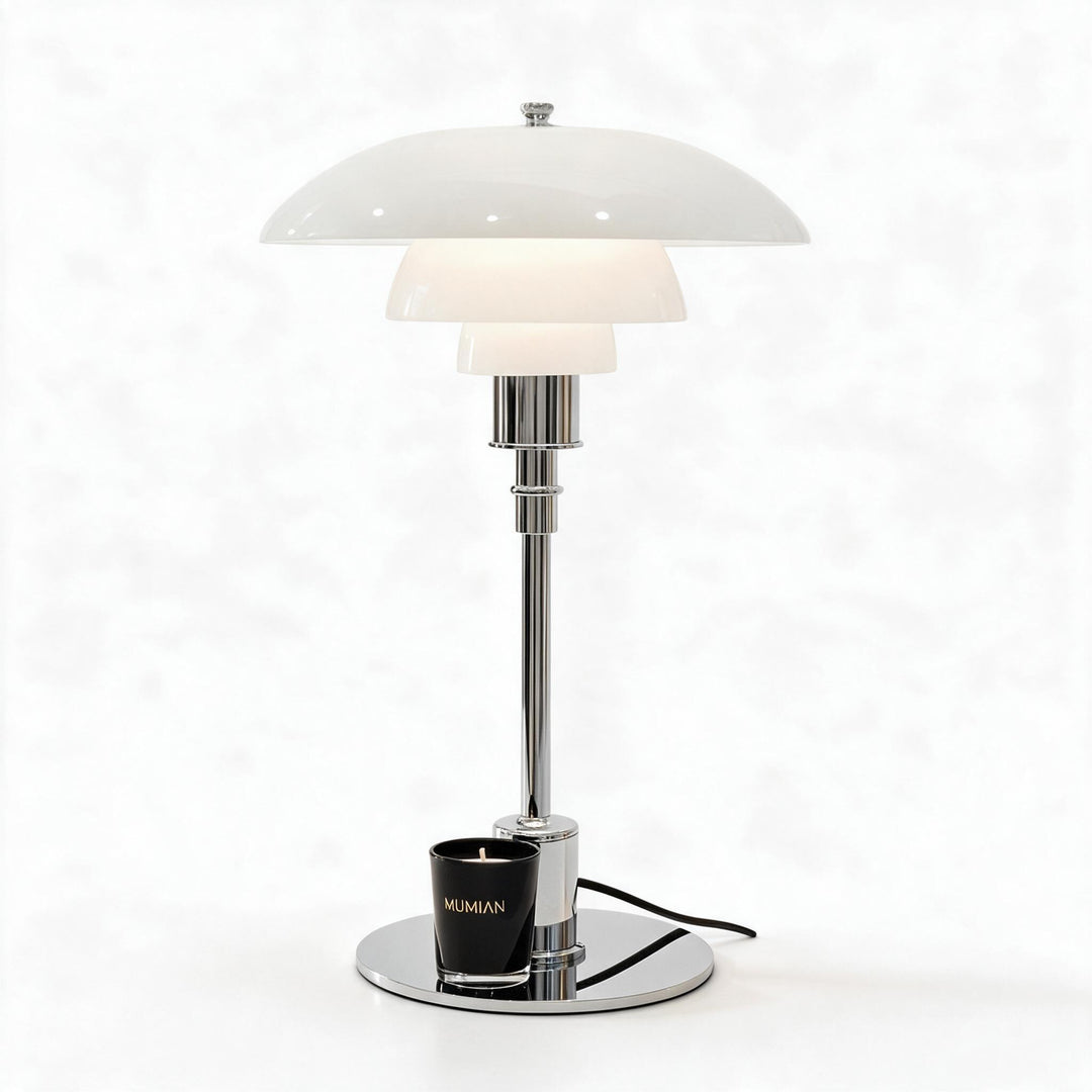 Nordische Tischlampe aus Glas – Minimalistische LED-Tischleuchte, modern und elegant, ideal für Büro- und Wohnräume | Karnz