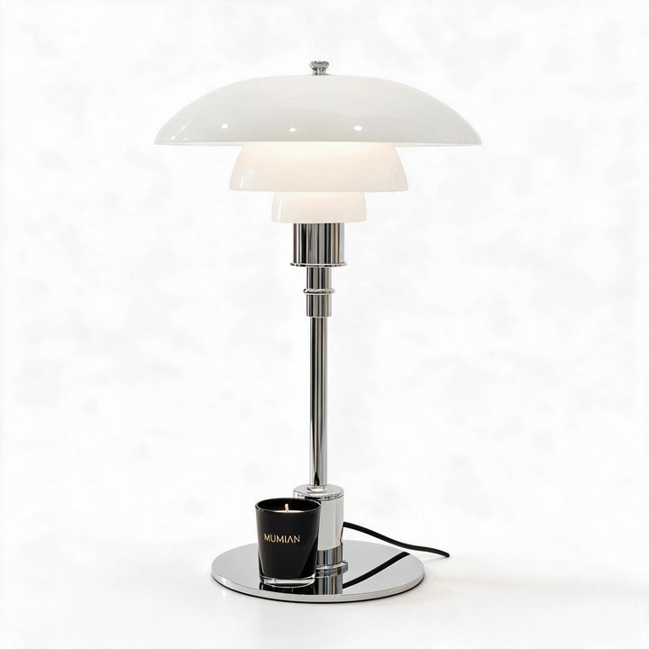 Nordische Tischlampe aus Glas – Minimalistische LED-Tischleuchte, modern und elegant, ideal für Büro- und Wohnräume | Karnz