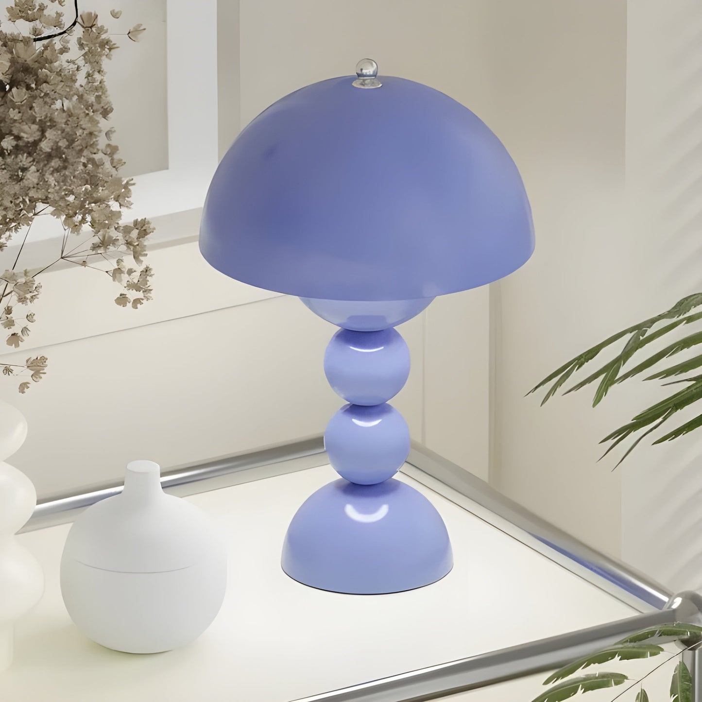 Skandinavische Design Tischlampe - FloraGlow | Karnz
