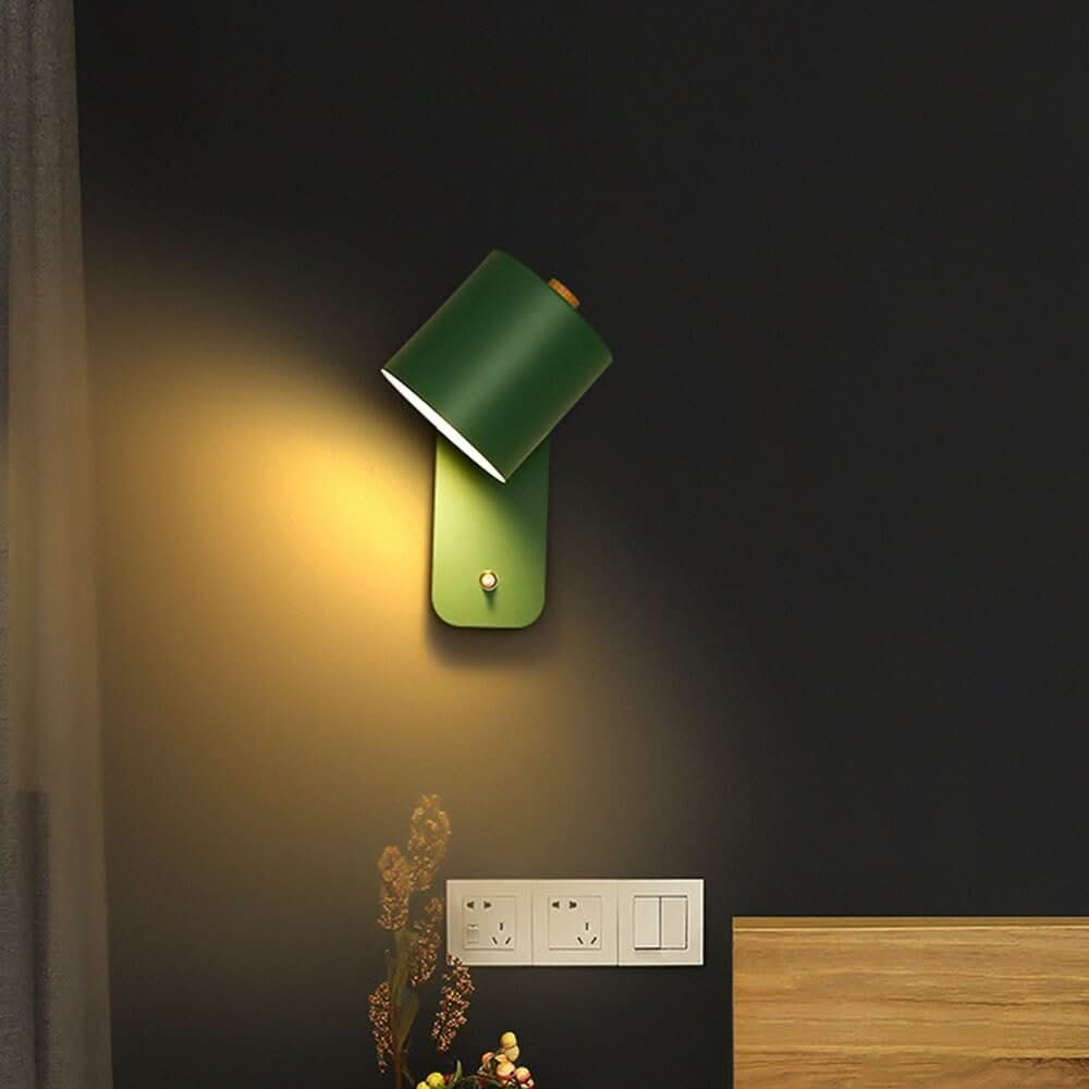 Moderne skandinavische LED-Wandleuchte mit Schalter