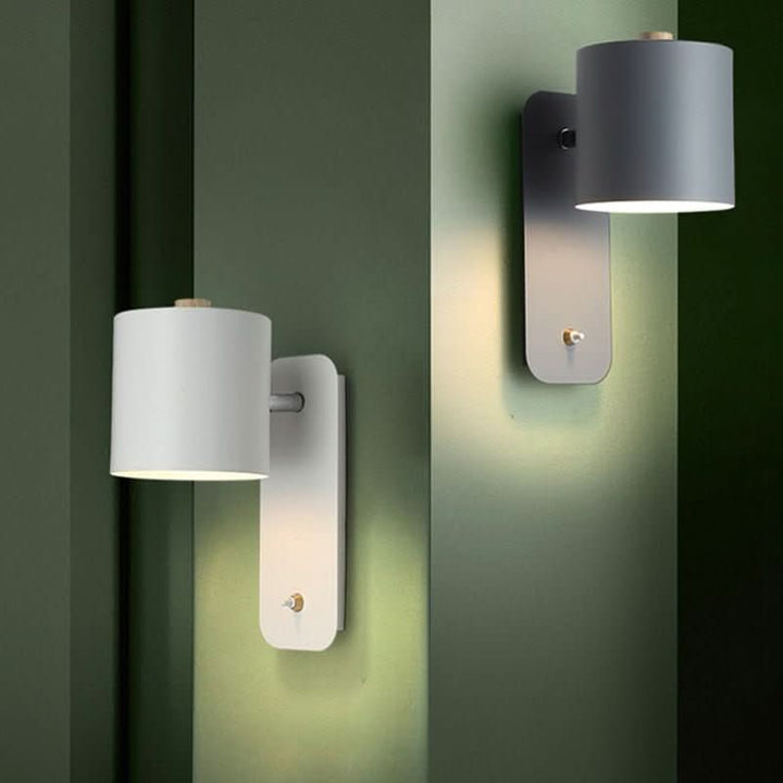 Moderne skandinavische LED-Wandleuchte mit Schalter