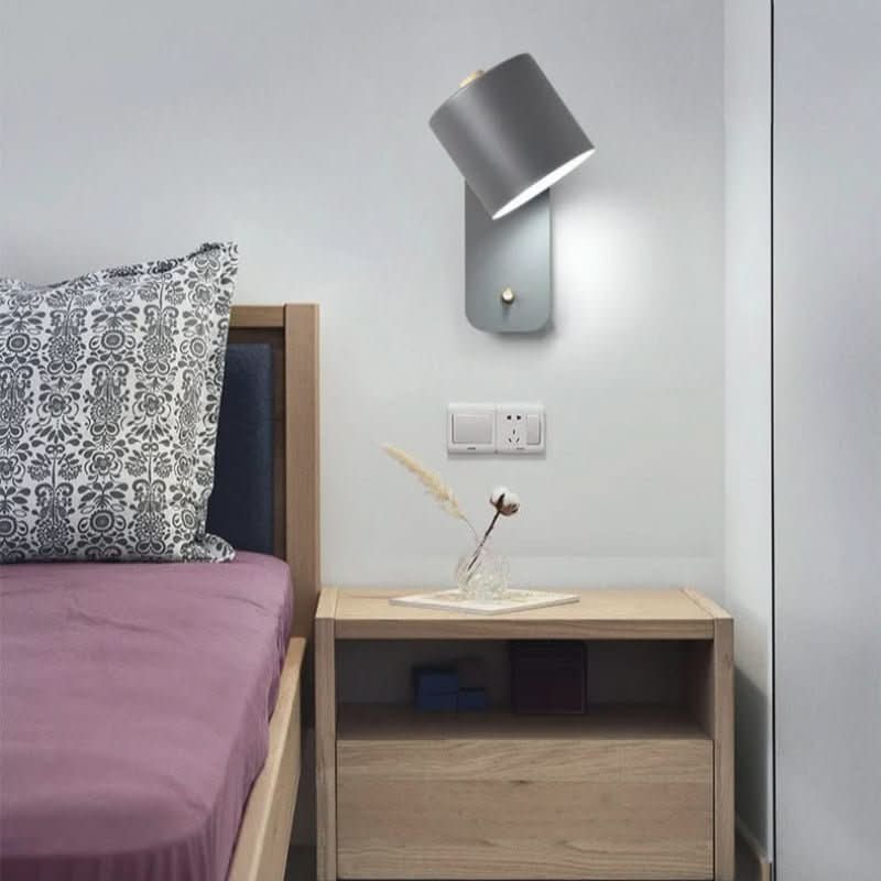 Moderne skandinavische LED-Wandleuchte mit Schalter