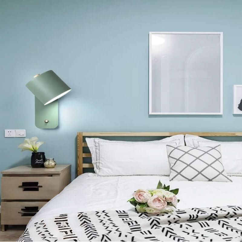 Moderne skandinavische LED-Wandleuchte mit Schalter