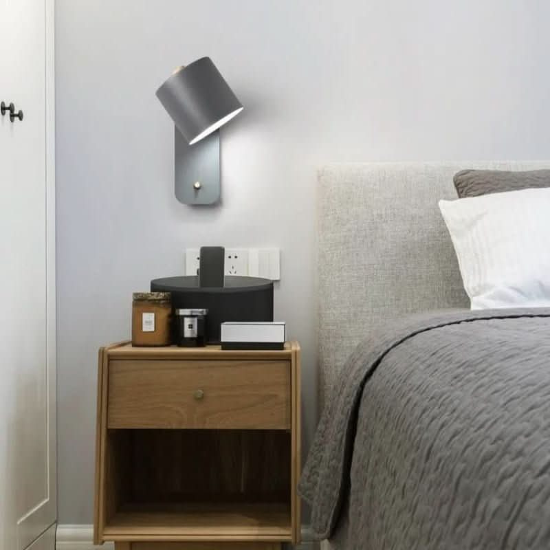 Moderne skandinavische LED-Wandleuchte mit Schalter