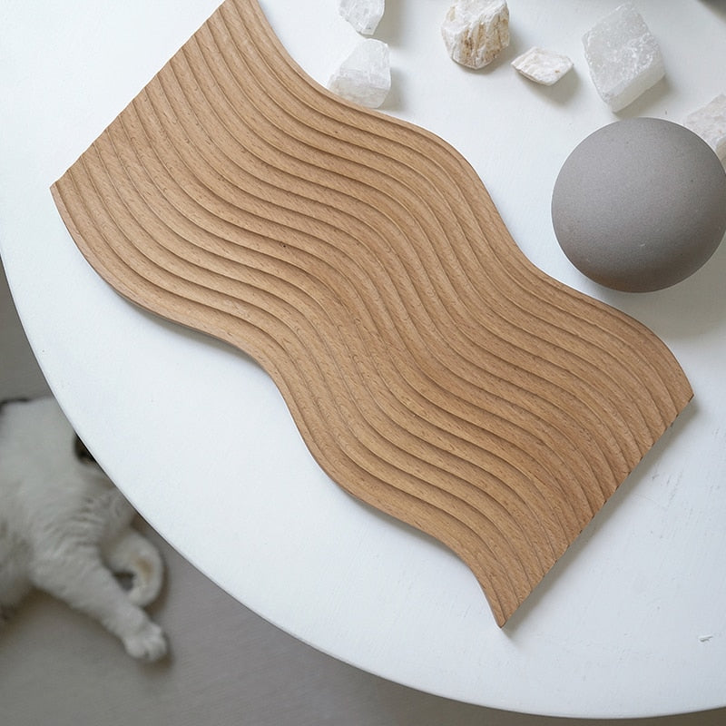 Nordic Style Buche Holz Schneidebrett Brot Dessert Tray | Karnz