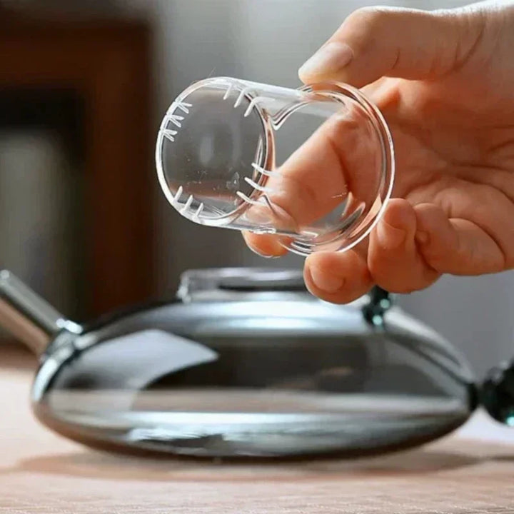 Nordic Style hitzebeständiger Glas-Teekessel mit Infuser Teekannen-Set | Karnz