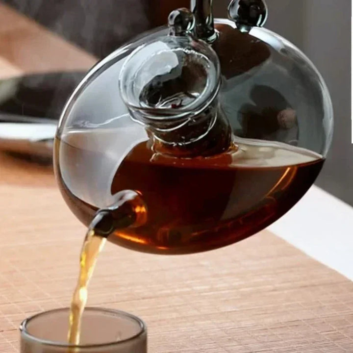 Nordic Style hitzebeständiger Glas-Teekessel mit Infuser Teekannen-Set | Karnz