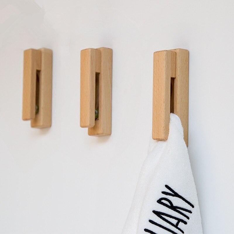 Nordischer Handtuchhalter aus Holz fürs Badezimmer