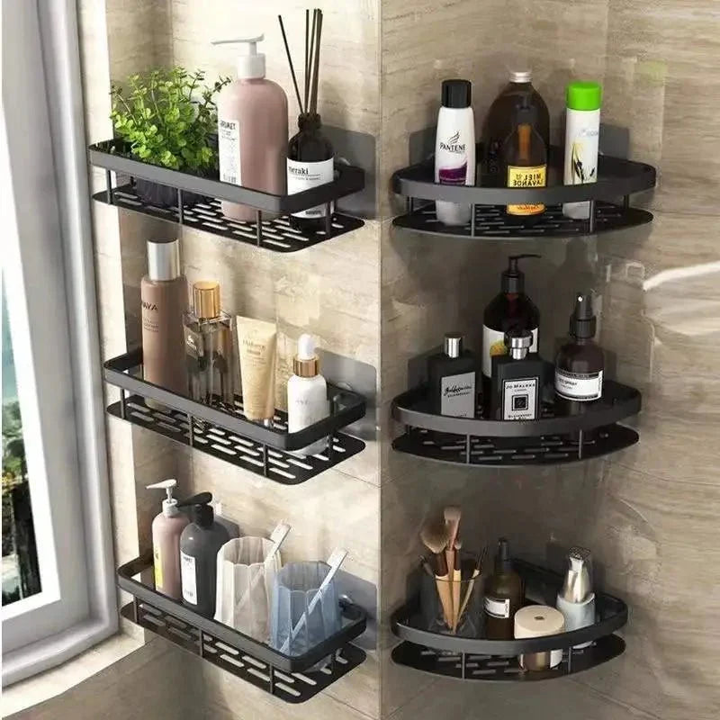 NordicShelf Badezimmer-Kleberegal – Stilvolle Aufbewahrung ohne Bohren