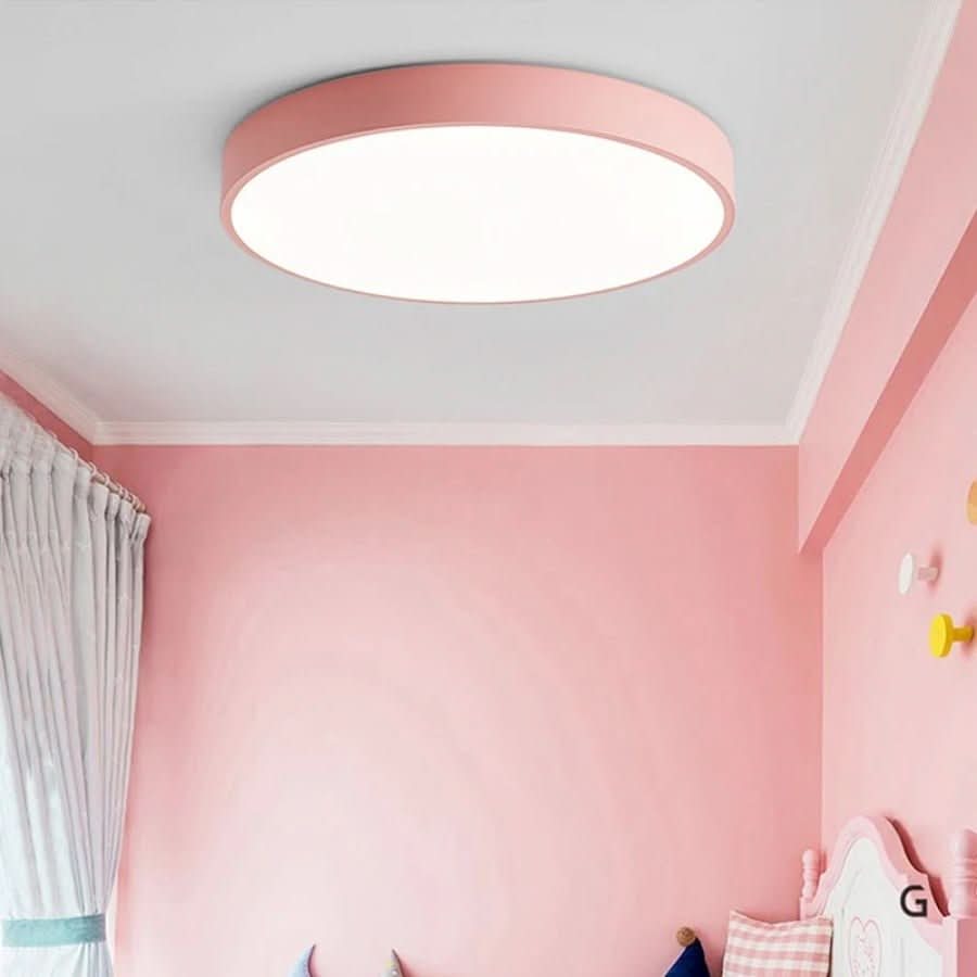 Nordische LED-Deckenleuchte aus Holz – Macaron-Design, 23–30 cm