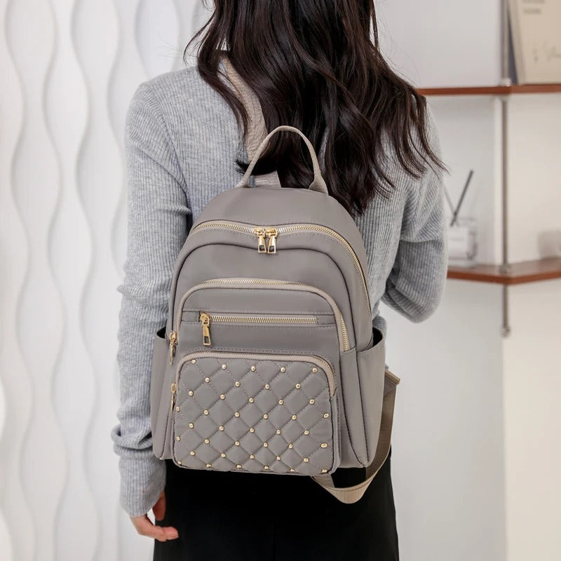 Leichter wasserabweisender Nylon-Rucksack für Frauen – Reisen & Schule | Karnz