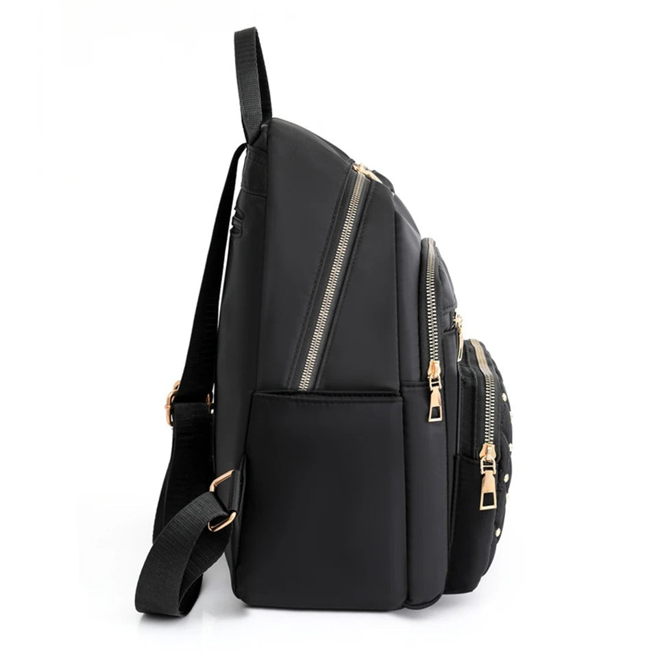 Leichter wasserabweisender Nylon-Rucksack für Frauen – Reisen & Schule | Karnz