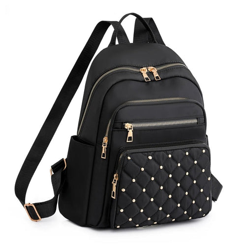 Leichter wasserabweisender Nylon-Rucksack für Frauen – Reisen & Schule | Karnz