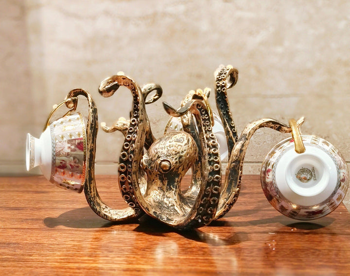 Kraken - Octopus Design Rustikale Cruch Halter Schüssel