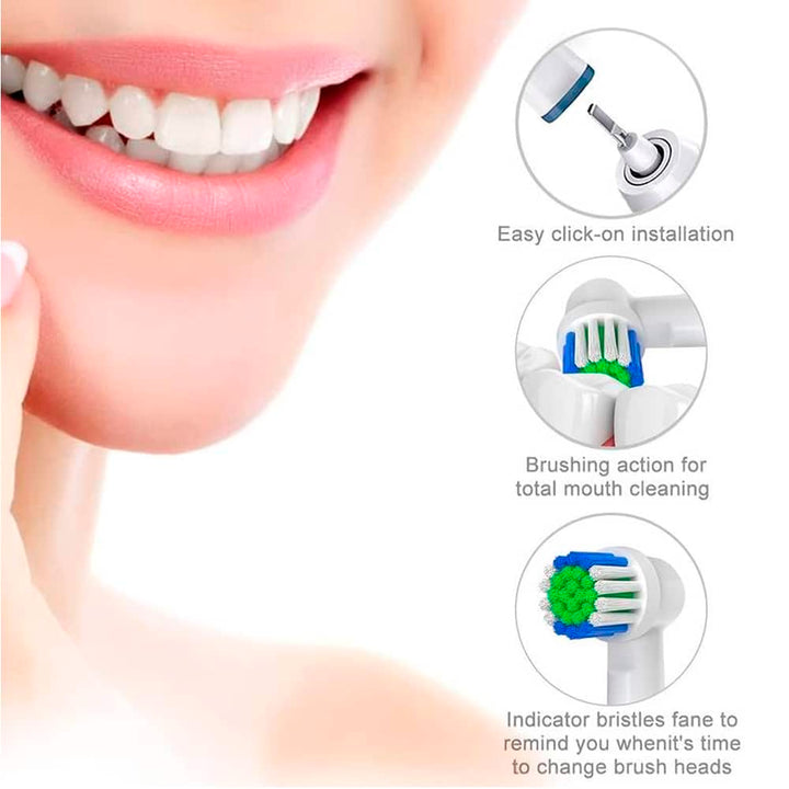 4 Stück. Zahnbürstenköpfe für Oral-B | Karnz