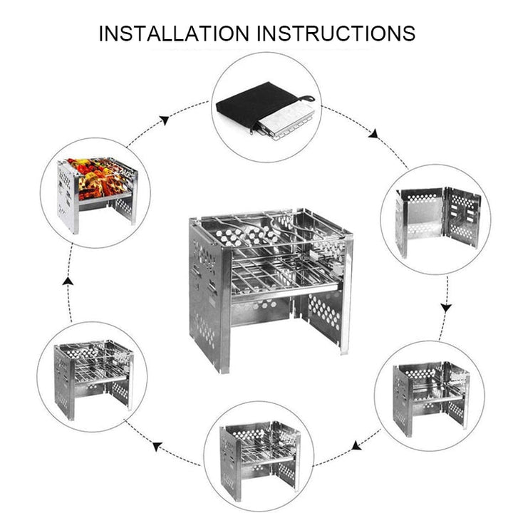 Outdoor Tragbarer BBQ-Grill | Karnz