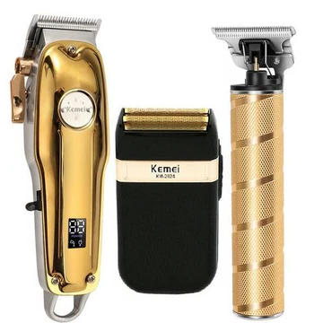 Professioneller Haarschneider für Herren, goldenes Set | Kabelloser Haarschneider in Gold