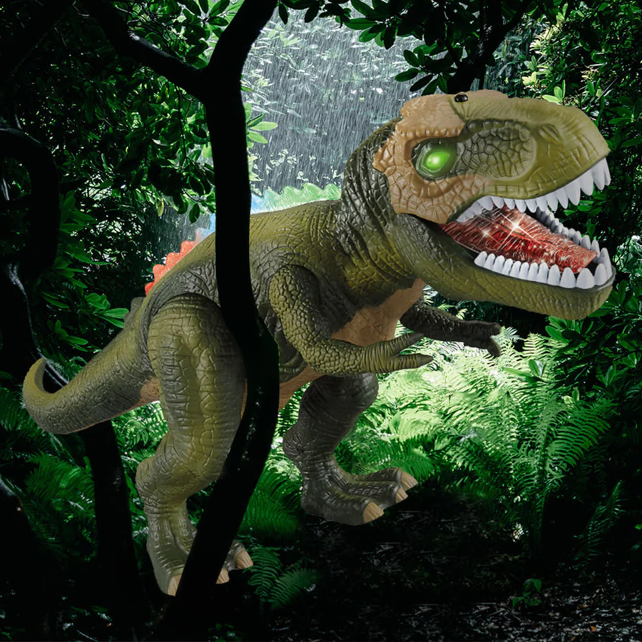 DinoAdventure – Ferngesteuertes Dinosaurier-Spielzeug mit Licht und Sound
