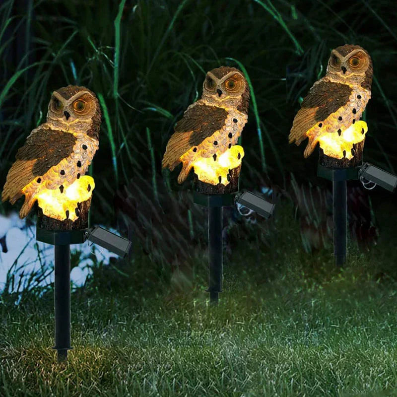 OwlGlow Solar-Gartenlampe