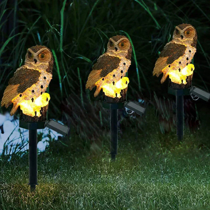 OwlGlow Solar-Gartenlampe