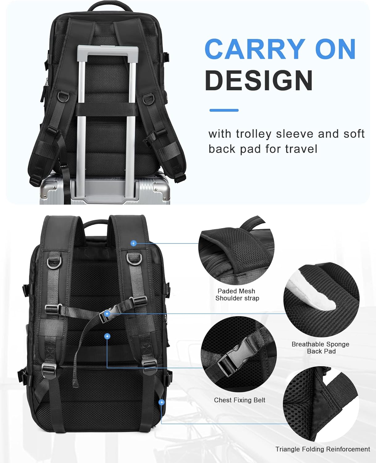 Multi-Compartment Laptop Tragetasche mit verstellbarem Schultergurt | Karnz