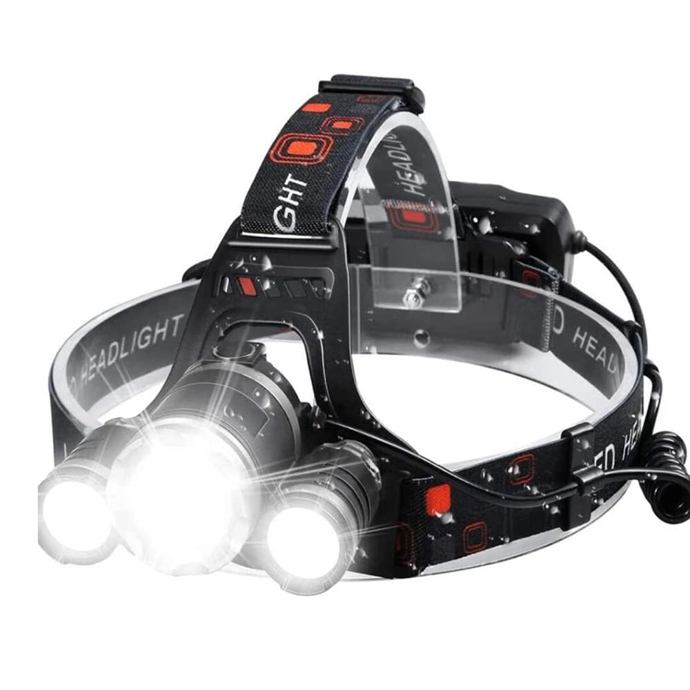 Professionelle LED-Stirnlampe (5000 Lumen) - Multifunktional und Wiederaufladbar | Karnz