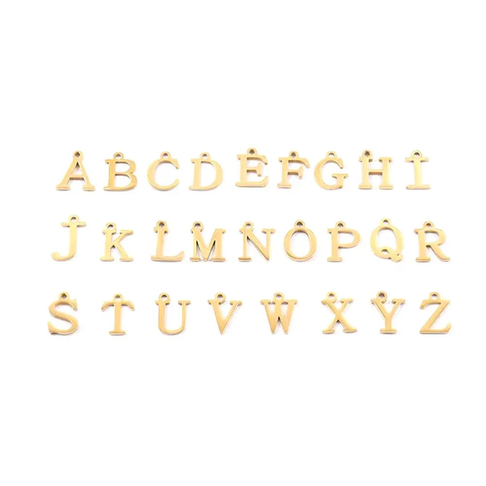 Karnz | Paperclip Buchstaben Initial Kreis Schloss Halskette