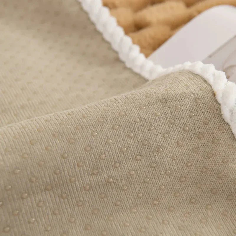 Pastellfarbe Verdickte Plüsch Sofa Decke für Gemütlichen Komfort | Karnz