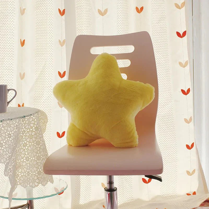Pastellfarbener Sternform Weichkissen 40x40cm Polyester | Karnz