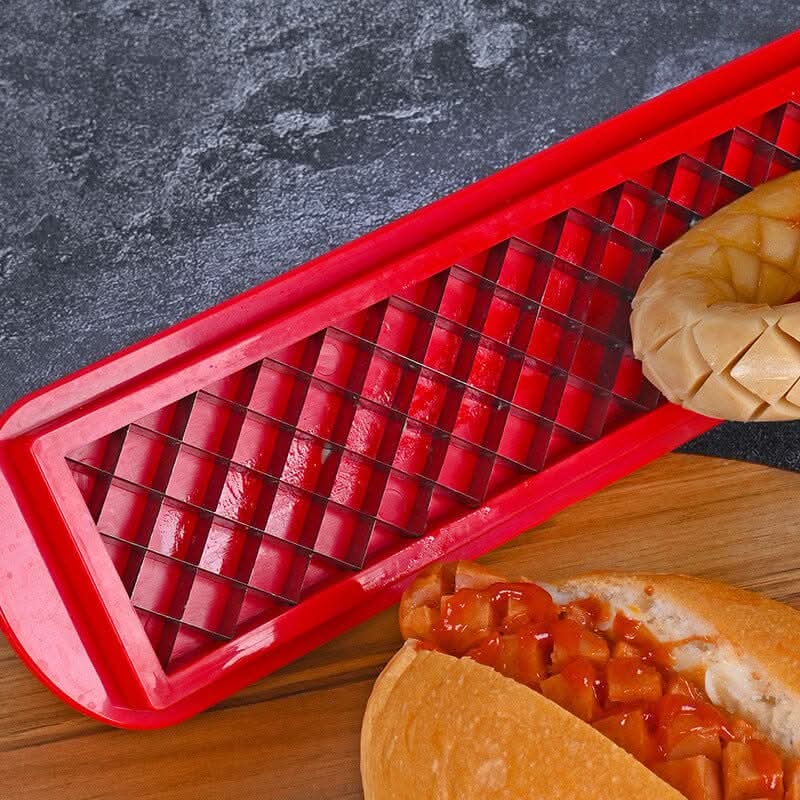 Hot-Dog-Schneider – Kreuzschlitze für gleichmäßiges Garen