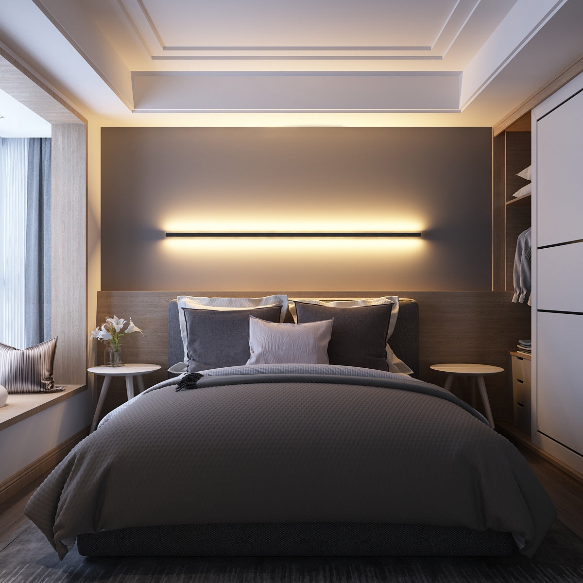Karnz | Lineare minimalistische und moderne Wandleuchte