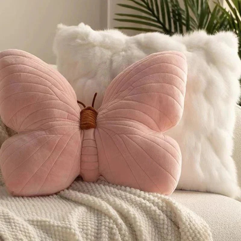 Pink Plüsch Schmetterlingskissenpolster für Sofa und Schlafzimmer | Karnz