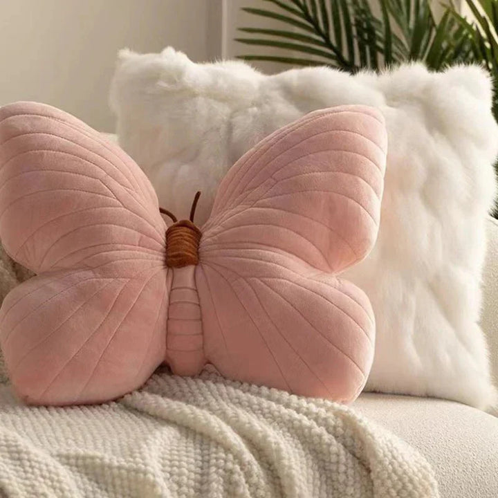 Pink Plüsch Schmetterlingskissenpolster für Sofa und Schlafzimmer | Karnz