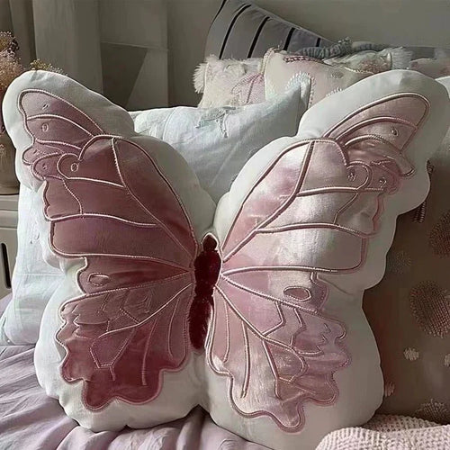 Pink Plüsch Schmetterlingskissenpolster für Sofa und Schlafzimmer | Karnz