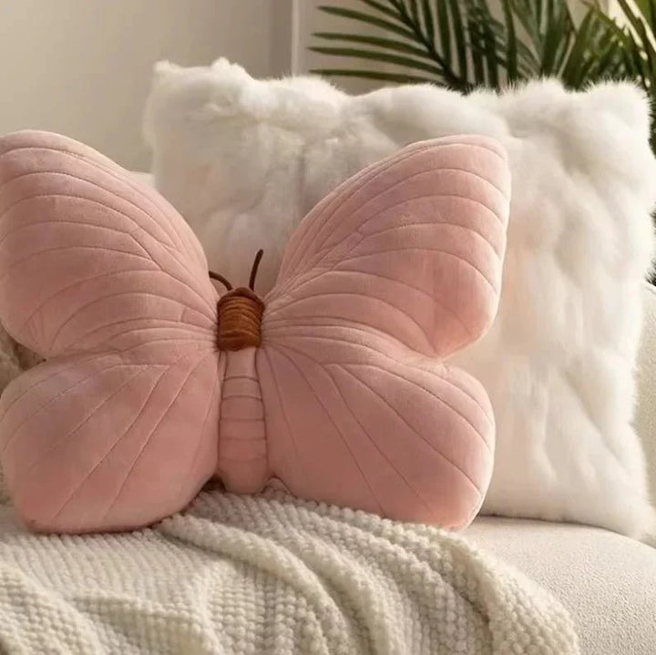 Pink Plüsch Schmetterlingskissenpolster für Sofa und Schlafzimmer | Karnz