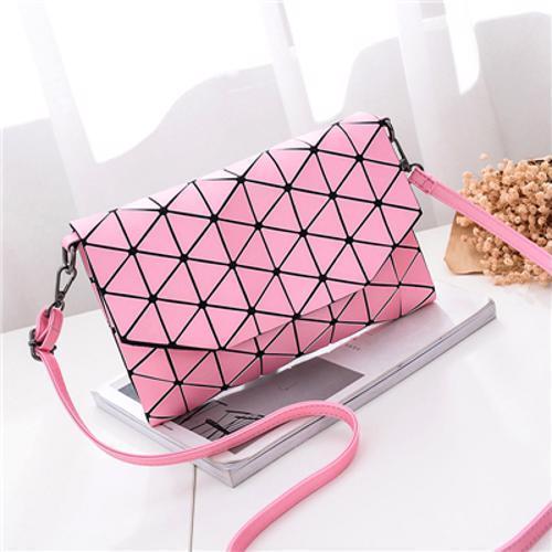 Abstract Geometric Matte Schultertasche | Karnz