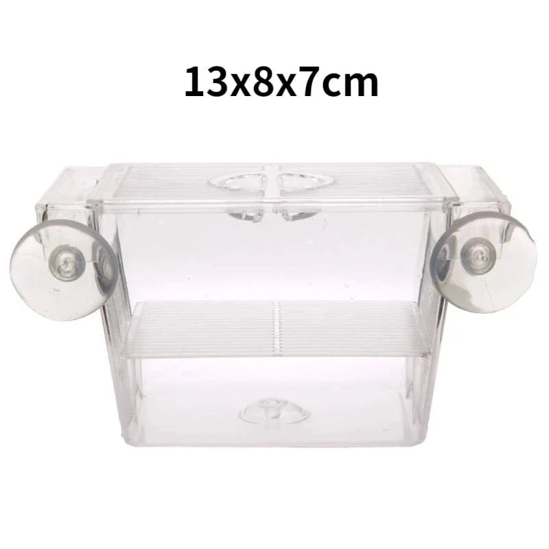 Aquarium Zucht Inkubator Isolationsbox Doppelter Layer 4 Räume Transparentes Acryl Selbstschwimmende Fischbrutkasten Fischtank | Karnz