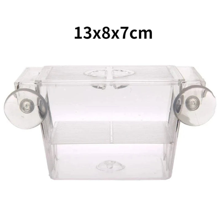 Aquarium Zucht Inkubator Isolationsbox Doppelter Layer 4 Räume Transparentes Acryl Selbstschwimmende Fischbrutkasten Fischtank | Karnz