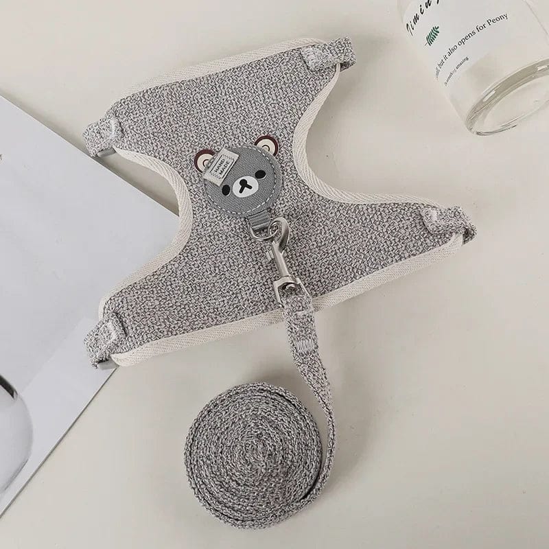 Süßes Kaninchen Geschirr Leine Set Bunny Haustierzubehör Kleintiertrage Teddy Katze Leine Kaninchenkragen Kaninchenzubehör | Karnz