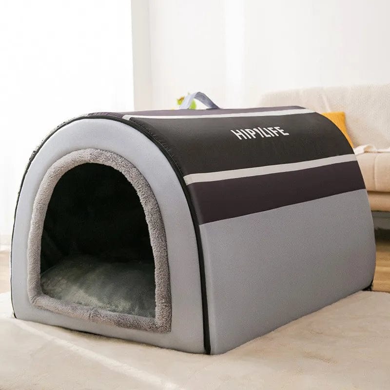 2022 Neue Winterwarme Faltbare Hundehütte Hundebett Haustierbedarf Kleine und Mittelgroße Hunde Warme Haustierbedarf Welpenhöhle Sofa | Karnz