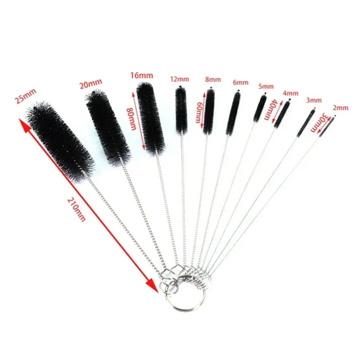 90/155/200CM Aquarien Reinigungsbürste für Schlauch Luftschlauch Edelstahl Flexible Doppelseitige Rohrbürste Fischtank Zubehör | Karnz