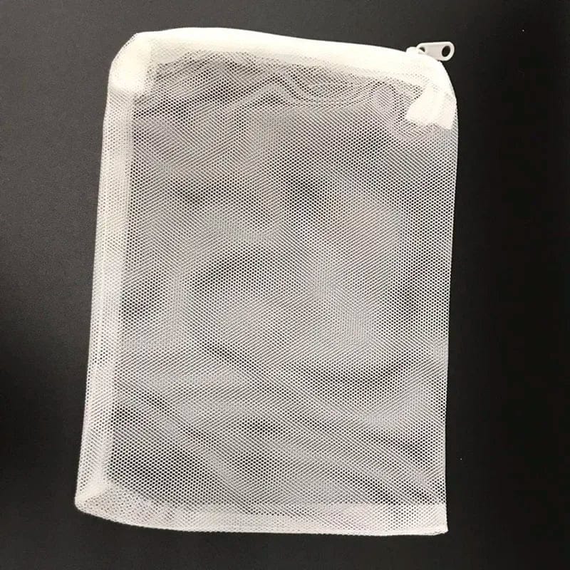 10Stk Filternetzbeutel Mesh-Beutel Aquarium Teich für Bio-Ball Kohlenstoffmedien Ammoniak Aquarium Fischtank Isolierbeutel Weiß Schwarz | Karnz