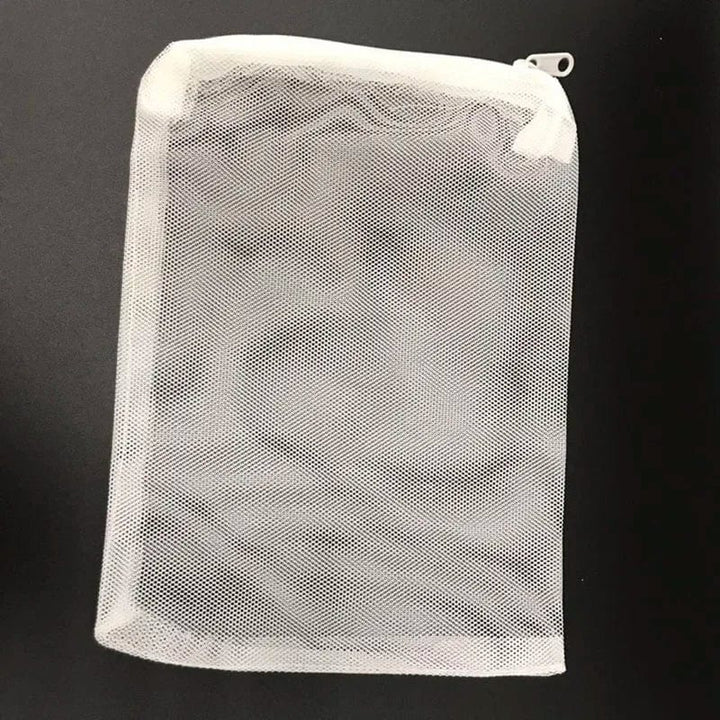 10Stk Filternetzbeutel Mesh-Beutel Aquarium Teich für Bio-Ball Kohlenstoffmedien Ammoniak Aquarium Fischtank Isolierbeutel Weiß Schwarz | Karnz