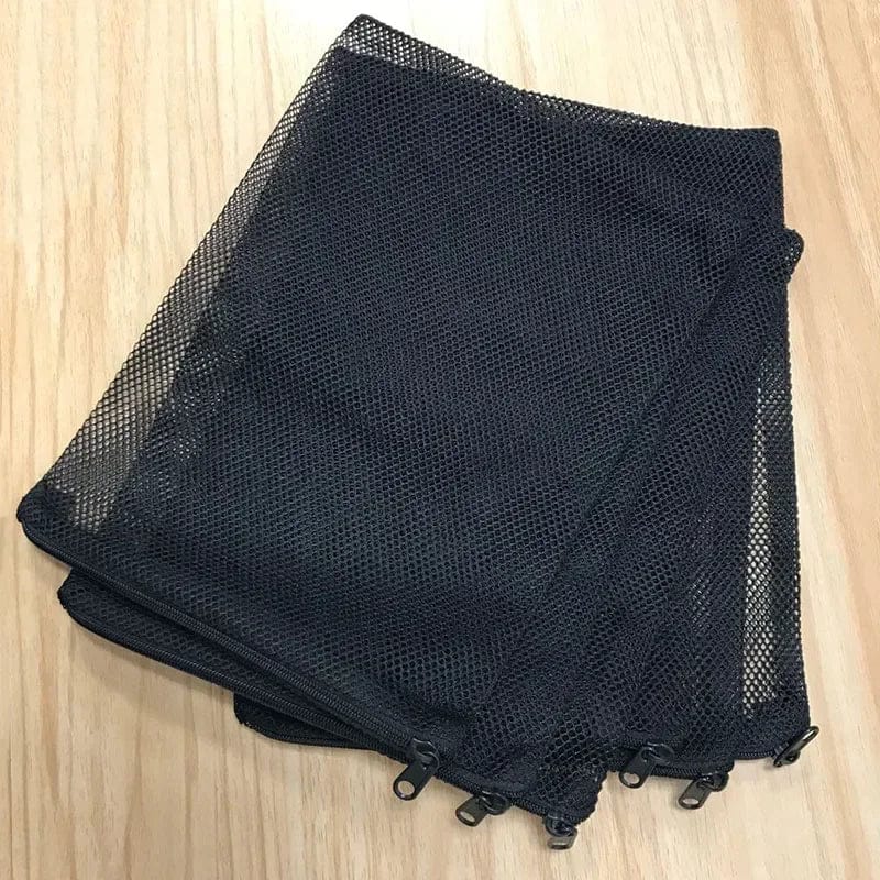 10Stk Filternetzbeutel Mesh-Beutel Aquarium Teich für Bio-Ball Kohlenstoffmedien Ammoniak Aquarium Fischtank Isolierbeutel Weiß Schwarz | Karnz